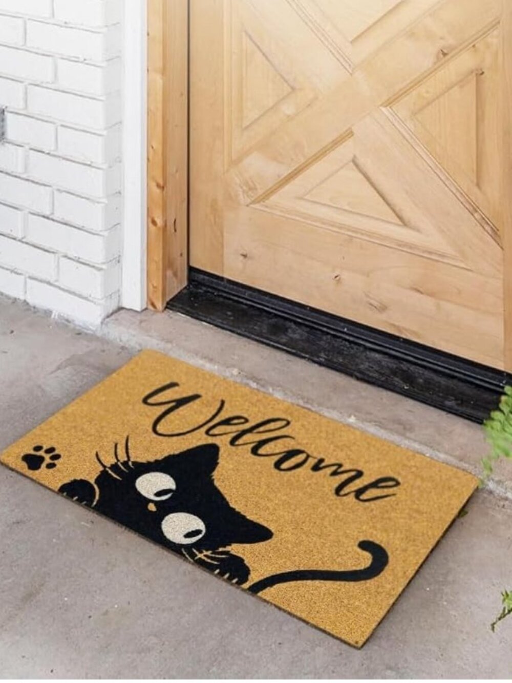 Welcome Mat - Welcome Cat Non-Slip Indoor/Outdoor Coco Mat - NEW
